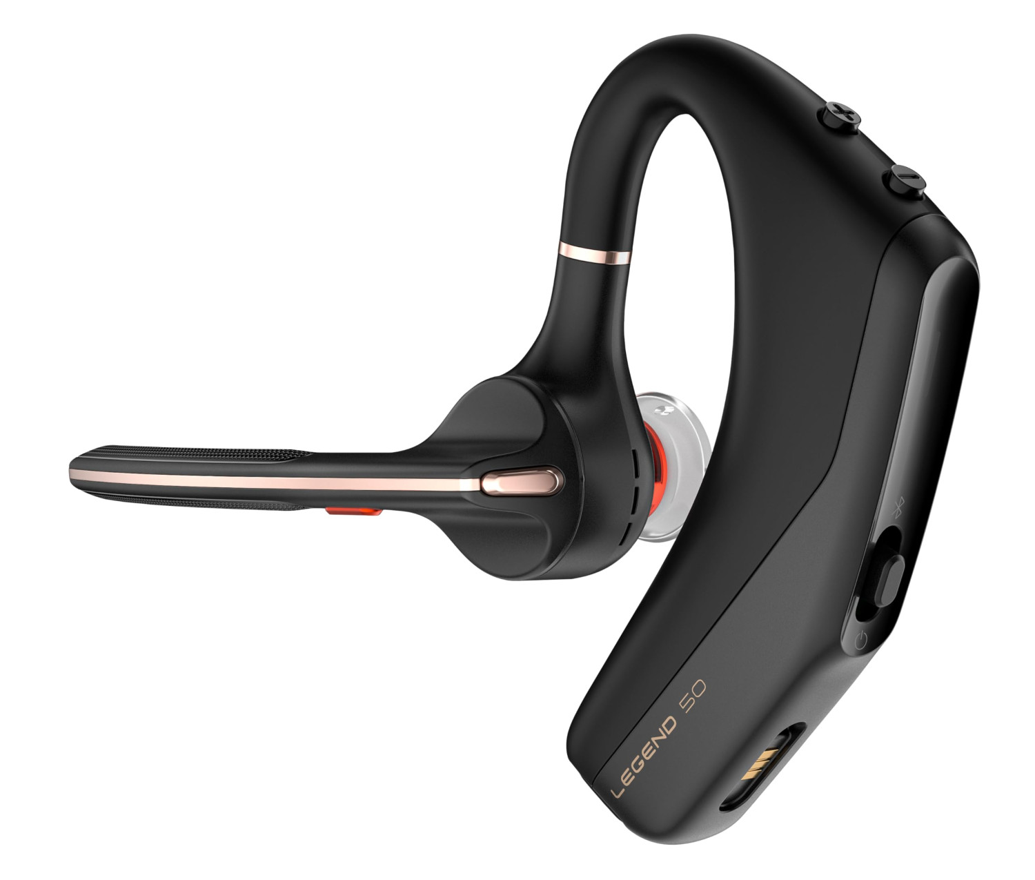 POLY Voyager Legend 50 Bluetooth Headset – AI Noise Canceling with Boom Mic & WindSmart Technology (Black)