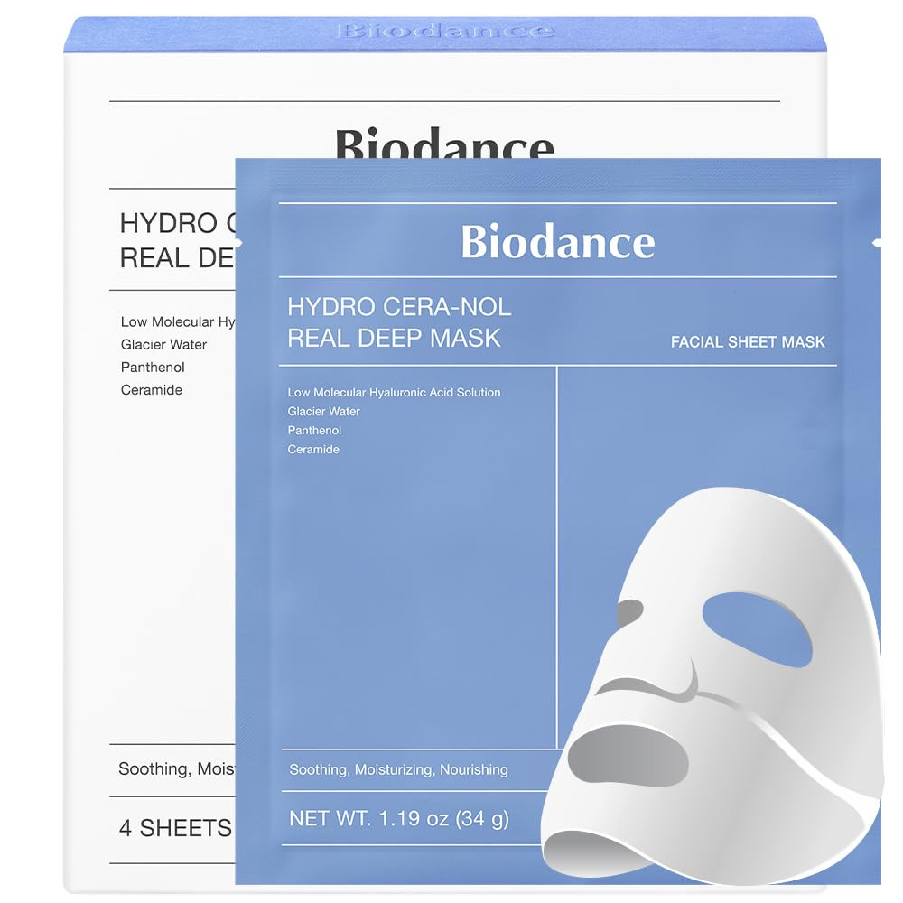 BIODANCE Hydro Cera-nol Deep Hydrating Overnight Mask – 4 Pack (34g each)